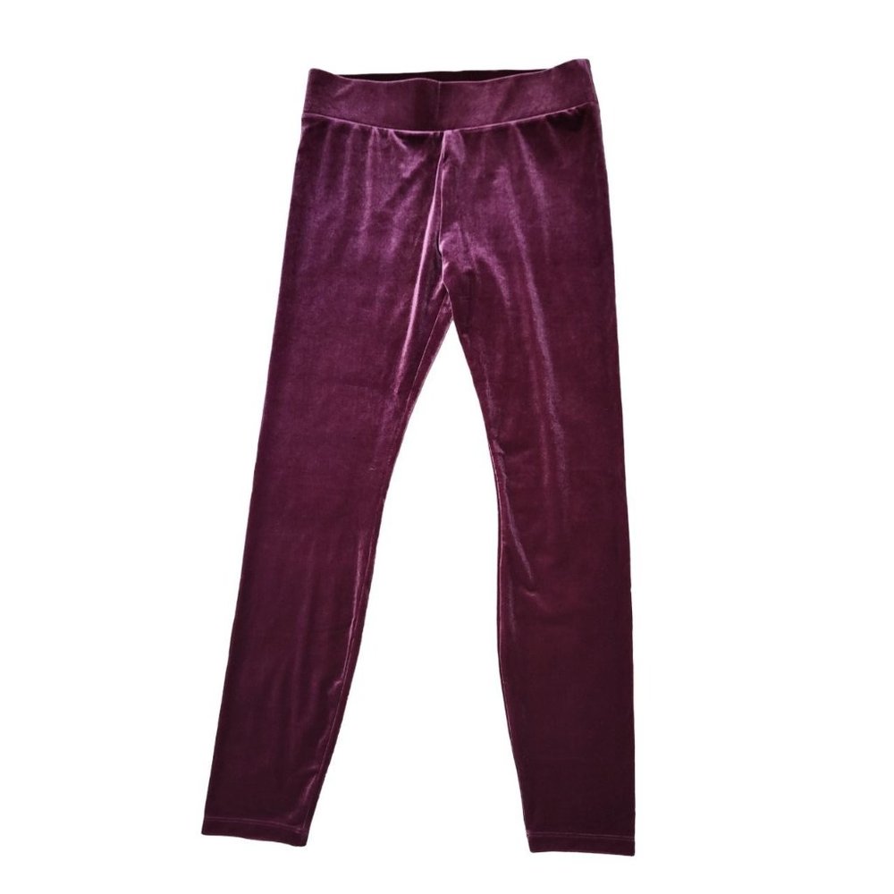 J. Crew Factory Purple Velour Velvet Skinny Ankle Pants, M